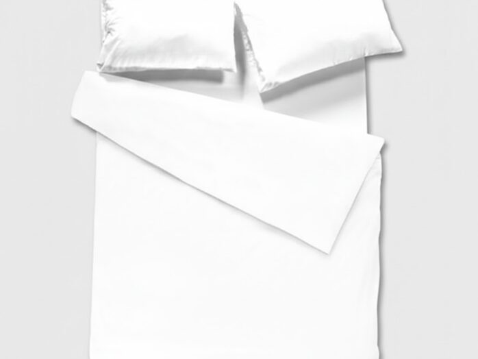 סט מצעי כותנה יוקרתי - לבן